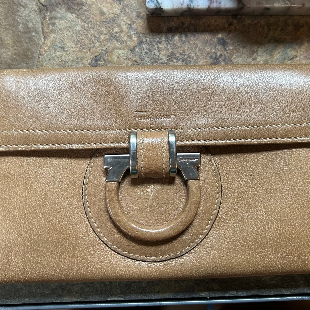 Tan Salvatore Ferragamo Women's Clutch